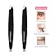 ETEREAUTY Eyebrows Tweezer Slant Stainless Steel Eyebrow Plucking 2 Pieces