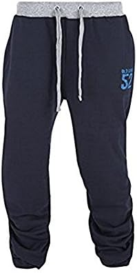 Mens Fleece Joggers Jogging Bottoms Tracksuit Pants Trousers By Old State 52. Style - Mason. Colour - Navy. Size - L