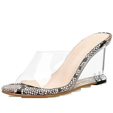 snake print flip flops