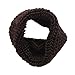 Imixcity Child Scarf Solid Knitted Soft (Coffee)
