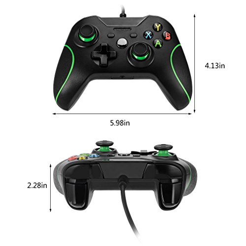 Xbox One Mando LESHP Controlador de Gamepad con cable USB Joystick para consola Xbox One PC Microsoft Windows