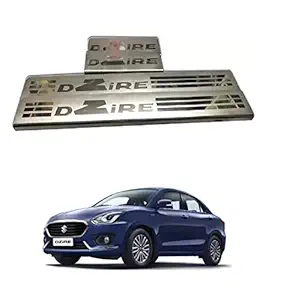 Hard Eight Stainless Steel Door Sill Plates/Foot Steps Scuff Plates for Maruti Suzuki Dzire Zxi