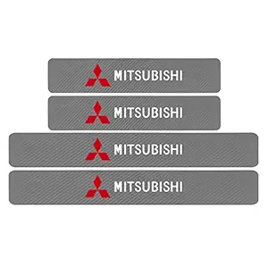 KaaHego 4PCS Car Sticker Universal Anti-Scratch Door Sill Car Decal Car Sticker Decal_White/Red/Grey