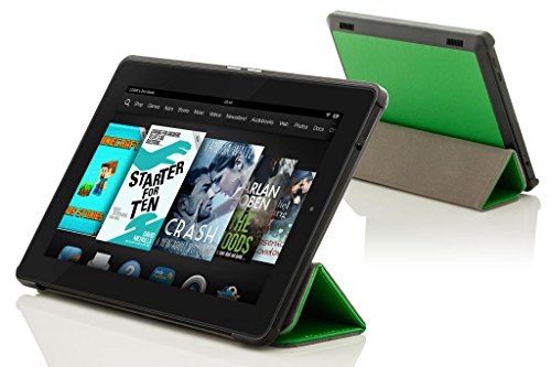 Forefront Cases® Neue Leder Hülle / Tasche / Case / Cover für Amazon Fire HD 6 Tablet (Oktober 2014) – Rundum-Geräteschutz und intelligente Auto-Sleep-Wake-Funktion mit 3-JAHRES-GARANTIE VON Forefront CASES – inkl. Eingabestift und Displayschutz - 2