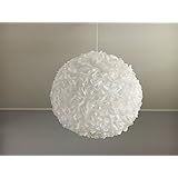 White Fluffy, Lampe Leuchte Lampenschirm Pendelleuchte Pendellampe Hängeleuchte Hängelampe Papierleuchte Papierlampe Reispapierlampe Designerlampe Wohnzimmerlampe Schlafzimmerlampe Deckenlampe