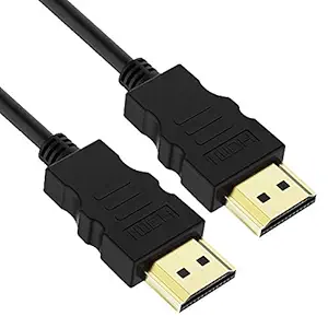 NISHTECH (1.5 Meter) 4K Ultra HD HDMI Male to Male Cable (Black) -Compatible with Laptop, PC, Projector & TV