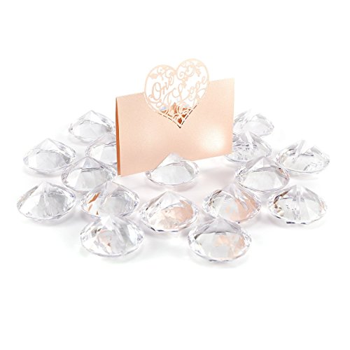 Surepromise 20er Diamant Diamond Kartenhalter Platzkarte Tischkartenhalter Namesschild Hochzeit