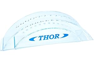 THOR-DARTS 12er Acryl Dart Display - Wave Dart Displayständer - Clear, Azur