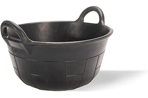 RUBI FIEL KANGURO 10010035 Capazo Goma Negro 20x40 18 Litros