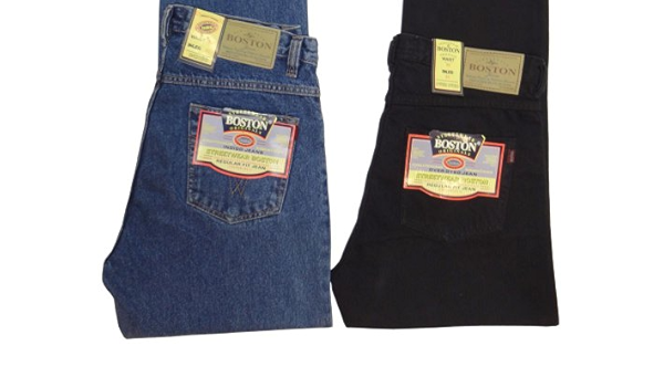 boston crew belted straight leg jeans