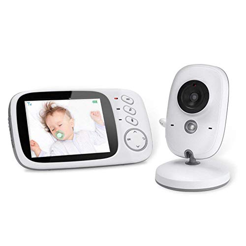 Preisvergleich Produktbild LIGHTOP Babyphone mit TFT LCD Bildschirm Nachtsichtkamera und Temperaturüberwachung(3,2")
