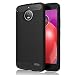 Produktbild GeeRic Für Motorola Moto E4 Hülle, Schwarz Silikon Handyhülle für Lenovo Moto E4 Handy Schutzhülle Karbon Look Elastisch Stylisch Soft Case Cover 5.0“