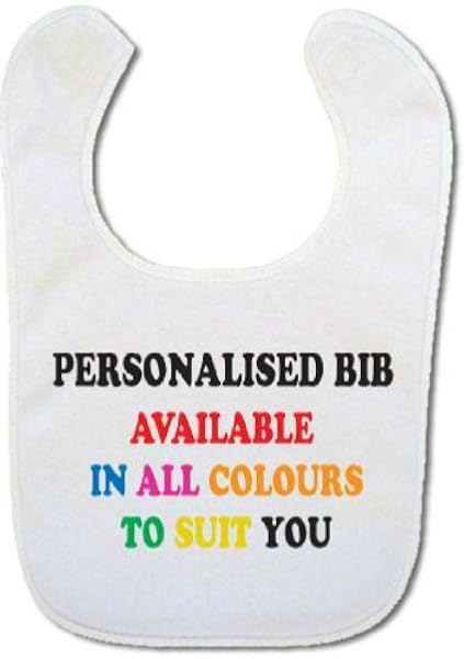 personalised bibs uk