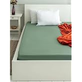 Green Cotton Single Person Rubber Carsaf 100X200