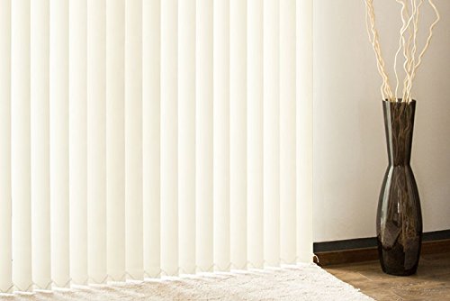 VICTORIA M Lamellenvorhang, Jalousie Isabella – I-Form, leicht lichtdurchlässig – 12,7 x 250cm, weiß | 6er Pack - 2