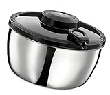 Küchenprofi 1370082800 Salatschleuder, Edelstahl,  13,8 x 24,7 x 24,7 cm