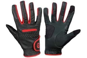 eGlove eQUEST GripPro - Leather Horse Riding Gloves - Hardwearing, Breathable and Grippy Real Leather - Synthetic Lycra comfort fit inserts - Touchscreen Gloves