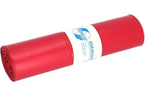 Sacchi della spazzatura DEISS Premium rosso, 60 my, 120 litri