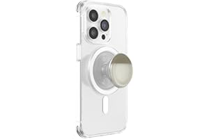 PopSockets Uchwyt do telefonu z rozszerzaną podpórką, kompatybilny z MagSafe, pierścień adaptera do MagSafe w zestawie, kompatybilny z bezprzewodowym ładowaniem – kamionkowy krem kokosowy