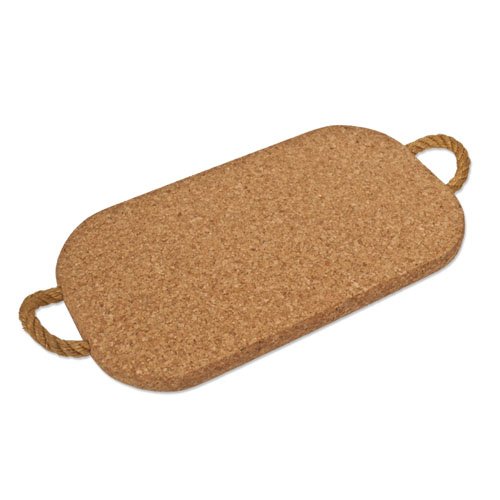 Topfuntersetzer aus Kork mit Seilgriff (37 x 21,5 cm, 20 mm dick)