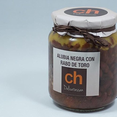 Alubias negras con rabo de toro