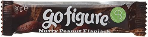 GoFigure Nutty Peanut Flapjack Snack Bar 30 g (Pack of 20)