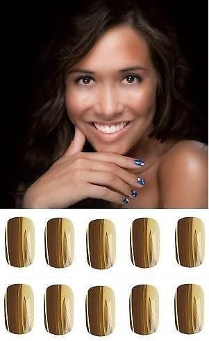 Myleene Klass 24 Gold Foil Wraps + Free Nail File