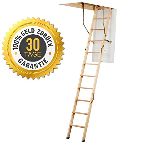 Preisvergleich Produktbild Bodentreppe DOLLE ClickFIX 36 PROFI 70x120 mit ABDECKLEISTEN +Metallgeländer + Zufriedenheit garantiert U = 0,99 W / m2 K