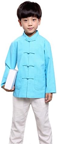 Interact China 100% Handmade Boys Long Sleeve Kung Fu Tai Chi Martial Arts Kids Jacket #103