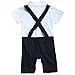 YiZYiF Infant Toddler Boy Baby Bowknot Gentleman Romper Jumpsuit Outfit Clothes Navy Blue 3-6 Months