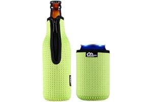 ‎WK IEASON WK ieason Bierflasche Ärmel Isolatoren 12oz 330ml Standard Bierflasche Kühler Abdeckungen Zip-up Flasche Jacke 12OZ Standard Can Sleeves Coolie Neopren Isolator