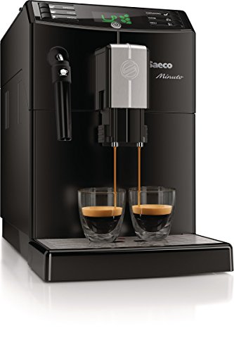 Saeco HD8761/01 Minuto Kaffeevollautomat, klassischer Milchaufschäumer, schwarz - 4