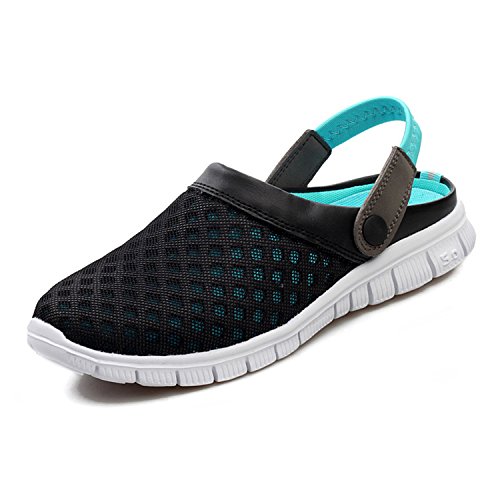 SAGUARO Unisex Respirable de la Red del Acoplamiento Zapatillas de Playa Ahueca hacia Fuera Las Sandalias, Azul 41