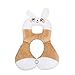 Produktbild Inchant Cartoon-Tierform-Baby-Kind-Auto-Sitzkissen Kopfstütze Kleinkinder Soft-Kopf-Hals-Unterstützung für Reise- und Kinderwagen - Kaninchen