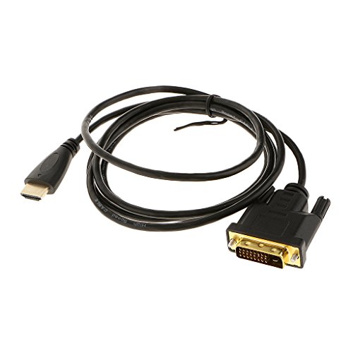 Generic HDMI auf DVI Kabel FULL HD Auflösung 1080P – 3D für HDTV – vergoldete Kontakte,Kabellängen Auswählbar – 1.8M - 5