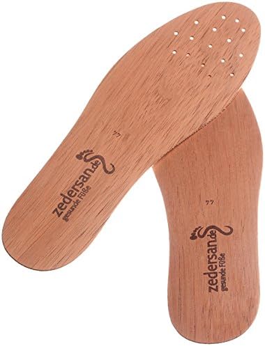 Zedersan Unisex Original Cedar Wood Insole to Prevent Sweaty Feet / Foot Odour / Athlete's Foot Pack of 3&nbsp;Pairs