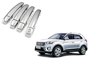 Auto Spare World Door Handle Chrome Cover/Catch Cover for Hyundai Creta 2015-2018 Set of 4 Pcs.