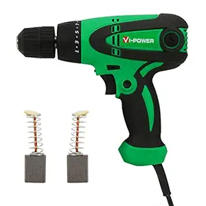 Suzec VI Power 350W 220V, 50Hz 10 mm Screw Driver Drill with LED (VP 1003D, Green)