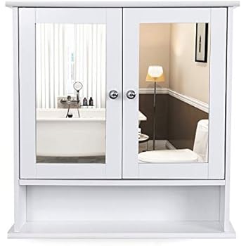 SPIEGELSCHRANK LANDHAUSSTIL WANDSPIEGEL HOLZ VINTAGE: Amazon.de: Küche