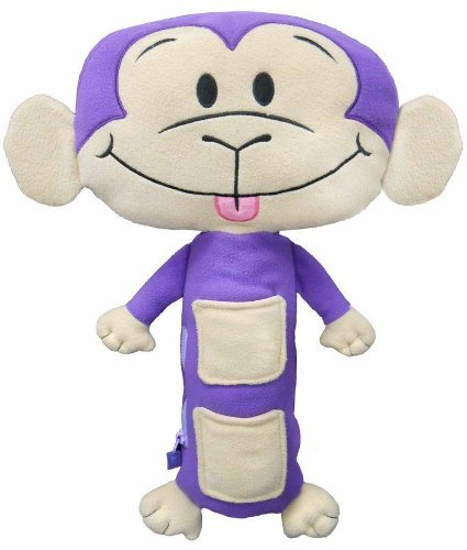 Seat Pets Purple/Tan Monkey Car Seat Toy Kids, Infant, Child, Baby Products