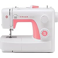 Singer Simple 3210 - Máquina de coser mecánica, 10 puntadas, 120 V, color blanco y rosa