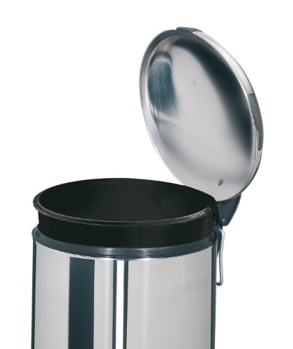 Hailo 0704-890, Design S, Tret-Kosmetikeimer, 4 Liter, stahlblech grau matt - 6