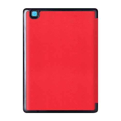 Hohe Qualität Prämie Ultra Schlank Leicht Smart Cover Tasche für Kobo Aura One 7.8″ e-Reader + Displayschutzfolie und Stylus Pen (Aura One 7.8″, Rot) - 3