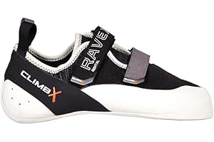 CLIMBX Climb X RaveX Rental Rock Climbing Bouldering Shoes for Indoor Gym Men and Women Black/White