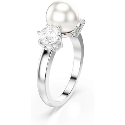 PANDORA Timeless Anello, In Argento Sterling Con Perla