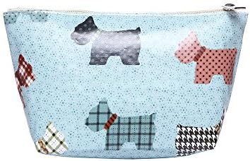 Pale Blue Scottie Dog Waterproof Make Up Cosmetic Bag Pencil Case
