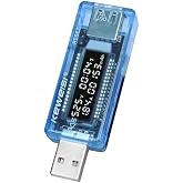 UNİCHROME Usb Voltmetre Ampermetre Led G&ouml;sterge Volt Amper Gerilim &Ouml;l&ccedil;er