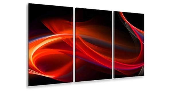 Decoration Murale Tableau Triptyque Abstrait Rouge Transcendant Tableau Deco Tableau Mural Tableau Contemporain Hxa Deco Multi
