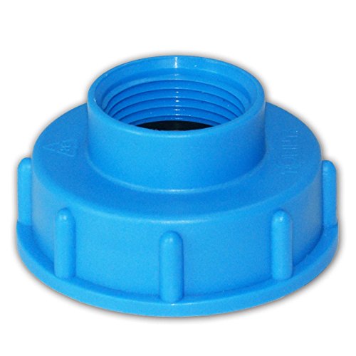 Stabilo-Sanitaer Kunststoff IBC Adapter Deckel S60x6 55/60 mm 1 Zoll Innengewinde Anschluss Zubehör für Tank Wasserbehälter