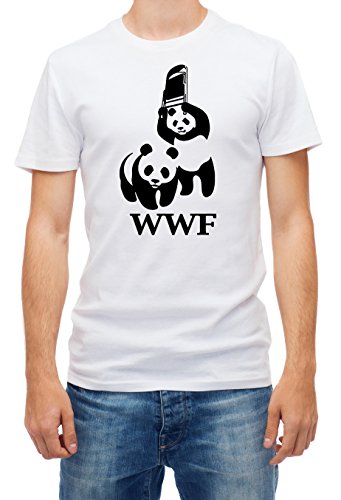 Wwf panda t shirt wrestling Clearance